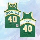 NO 40 Shawn Kemp Camiseta Seattle SuperSonics Retro Historic Verde