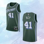 NO 41 Saddiq Bey Camiseta Detroit Pistons Ciudad Verde 2022-23