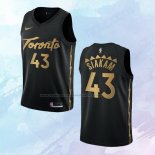 NO 43 Pascal Siakam Camiseta Toronto Raptors Ciudad Negro 2019-20