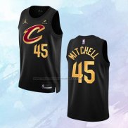 NO 45 Donovan Mitchell Camiseta Cleveland Cavaliers Statement Negro 2022-23