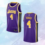NO 4 Rajon Rondo Camiseta Los Angeles Lakers Statement Edition Violeta 2021-22