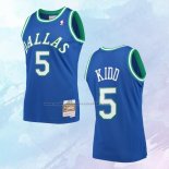 NO 5 Jason Kidd Camiseta Mitchell & Ness Dallas Mavericks Azul 1994-95