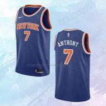 NO 7 Carmelo Anthony Camiseta New York Knicks Icon Azul