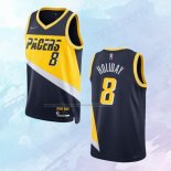 NO 8 Justin Holiday Camiseta Indiana Pacers Ciudad Azul 2021-22