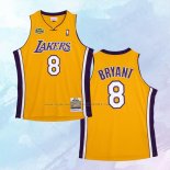 NO 8 Kobe Bryant Camiseta Los Angeles Lakers Icon 1999-00 Finals Bound Amarillo