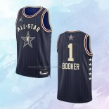 Camiseta All Star 2024 Phoenix Suns Devin Booker NO 1 Azul