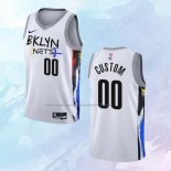 Camiseta Brooklyn Nets Personalizada Ciudad Blanco 2022-23