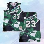 Camiseta Chicago Bulls Michael Jordan NO 23 Mitchell & Ness Verde