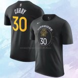 Camiseta Manga Corta Golden State Warriors Stephen Curry Ciudad 2022-23 Negro