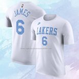Camiseta Manga Corta Los Angeles Lakers LeBron James Classic 2022-23 Blanco