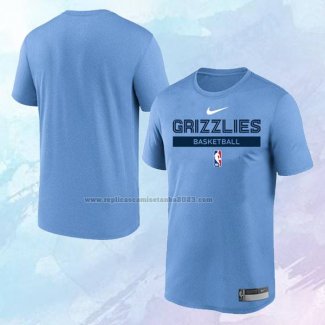 Camiseta Manga Corta Memphis Grizzlies Practice Performance 2022-23 Azul