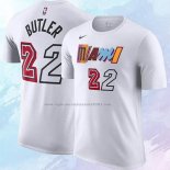 Camiseta Manga Corta Miami Heat Jimmy Butler Ciudad 2022-23 Blanco