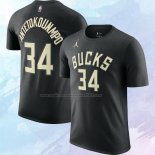 Camiseta Manga Corta Milwaukee Bucks Giannis Antetokounmpo Statement 2022-23 Negro