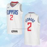 Camiseta Nino Los Angeles Clippers Kawhi Leonard NO 2 Association 2020-21 Blanco
