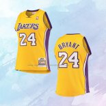 Camiseta Nino Los Angeles Lakers Kobe Bryant NO 24 Mitchell & Ness 2008-09 Amarillo