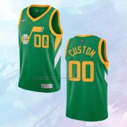 Camiseta Utah Jazz Personalizada Earned Verde 2020-21