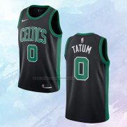 NO 0 Jayson Tatum Camiseta Boston Celtics Statement Negro 2017-2018