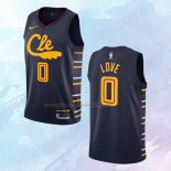 NO 0 Kevin Love Camiseta Cleveland Cavaliers Ciudad Azul