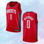 NO 0 Russell Westbrook Camiseta Houston Rockets Icon Rojo 2019-20