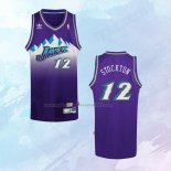 NO 12 John Stockton Camiseta Utah Jazz Retro Violeta