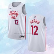 NO 12 Tobias Harris Camiseta Philadelphia 76ers Ciudad Blanco 2022-23
