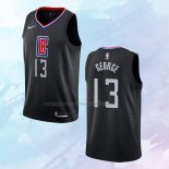 NO 13 Paul George Camiseta Los Angeles Clippers Statement Negro 2019-20