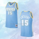 NO 15 Carmelo Anthony Camiseta Mitchell & Ness Denver Nuggets Azul 2003-04