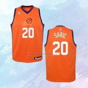 NO 20 Dario Saric Camiseta Nino Phoenix Suns Statement Naranja 2020-21