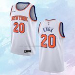 NO 20 Kevin Knox Camiseta New York Knicks Association Blanco 2019-20