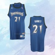 NO 21 Kevin Garnett Camiseta Minnesota Timberwolves Retro Azul