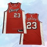 NO 23 Michael Jordan Camiseta Chicago Bulls Ciudad Rojo 2021-22