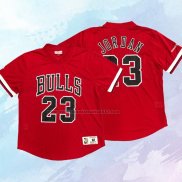 NO 23 Michael Jordan Camiseta Chicago Bulls Manga Corta Rojo2