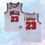 NO 23 Michael Jordan Camiseta Mitchell & Ness Chicago Bulls 1998 NBA Finals Blanco