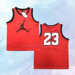 NO 23 Michael Jordan Camiseta Rojo Blanco