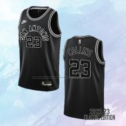 NO 23 Zach Collins Camiseta San Antonio Spurs Classic Negro 2022-23