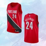 NO 24 Kent Bazemore Camiseta Portland Trail Blazers Statement Edition Rojo Negro