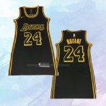 NO 24 Kobe Bryant Camiseta Mujer Los Angeles Lakers Negro