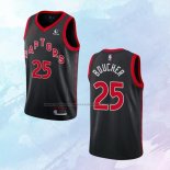 NO 25 Chris Boucher Camiseta Toronto Raptors Statement Negro 2020-21