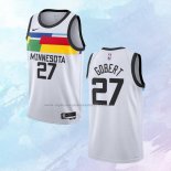 NO 27 Rudy Gobert Camiseta Minnesota Timberwolves Ciudad Blanco 2022-23