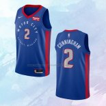 NO 2 Cade Cunningham Camiseta Detroit Pistons Ciudad Azul 2020-21