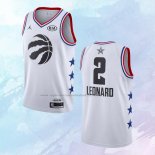 NO 2 Kawhi Leonard Camiseta Toronto Raptors All Star 2019 Blanco