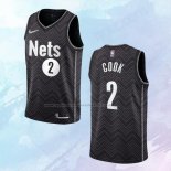 NO 2 Tyler Cook Camiseta Brooklyn Nets Earned Negro 2020-21
