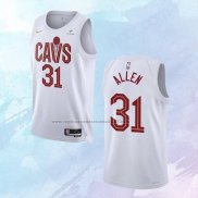 NO 31 Jarrett Allen Camiseta Cleveland Cavaliers Association Blanco 2022-23