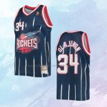 NO 34 Hakeem Olajuwon Camiseta Mitchell & Ness Houston Rockets Azul