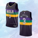 NO 3 C.J. Mccollum Camiseta New Orleans Pelicans Ciudad Violeta 2022-23