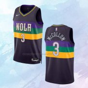 NO 3 C.J. Mccollum Camiseta New Orleans Pelicans Ciudad Violeta 2022-23