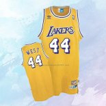 NO 44 Jerry West Camiseta Los Angeles Lakers Retro Amarillo