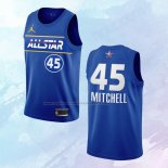NO 45 Donovan Mitchell Camiseta Utah Jazz All Star 2021 Azul