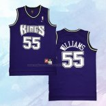 NO 55 Jason Williams Camiseta Sacramento Kings Retro Violeta
