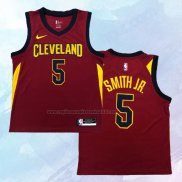 NO 5 Dennis Smith Jr. Camiseta Cleveland Cavaliers Icon Rojo 2018